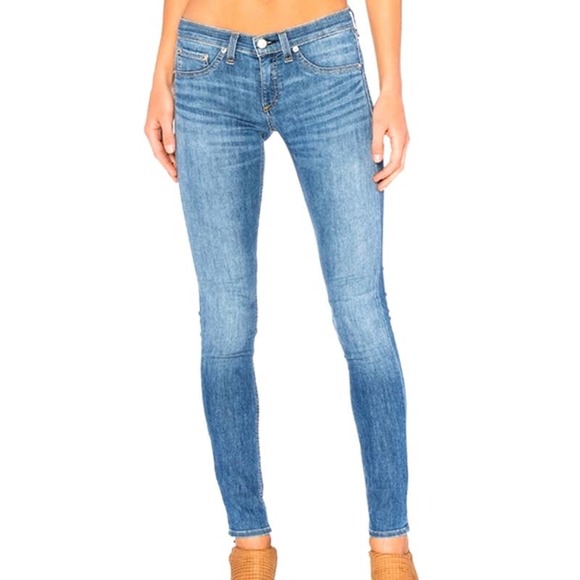rag & bone Denim - Rag & Bone Skinny Jean Medium Light Wash 25